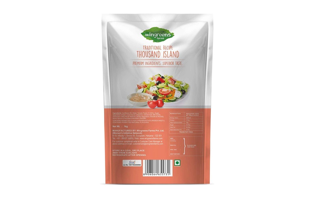 Wingreens Farms Traditional Recipe Thousand Island   Pack  1 kilogram
